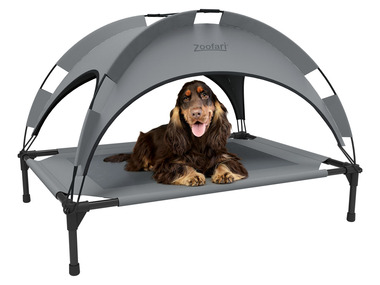 zoofari® Lit de camp pour chien avec toit pare-soleil