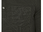 T-shirt gaufré à manches longues pour homme avec poche poitrine et bouton.