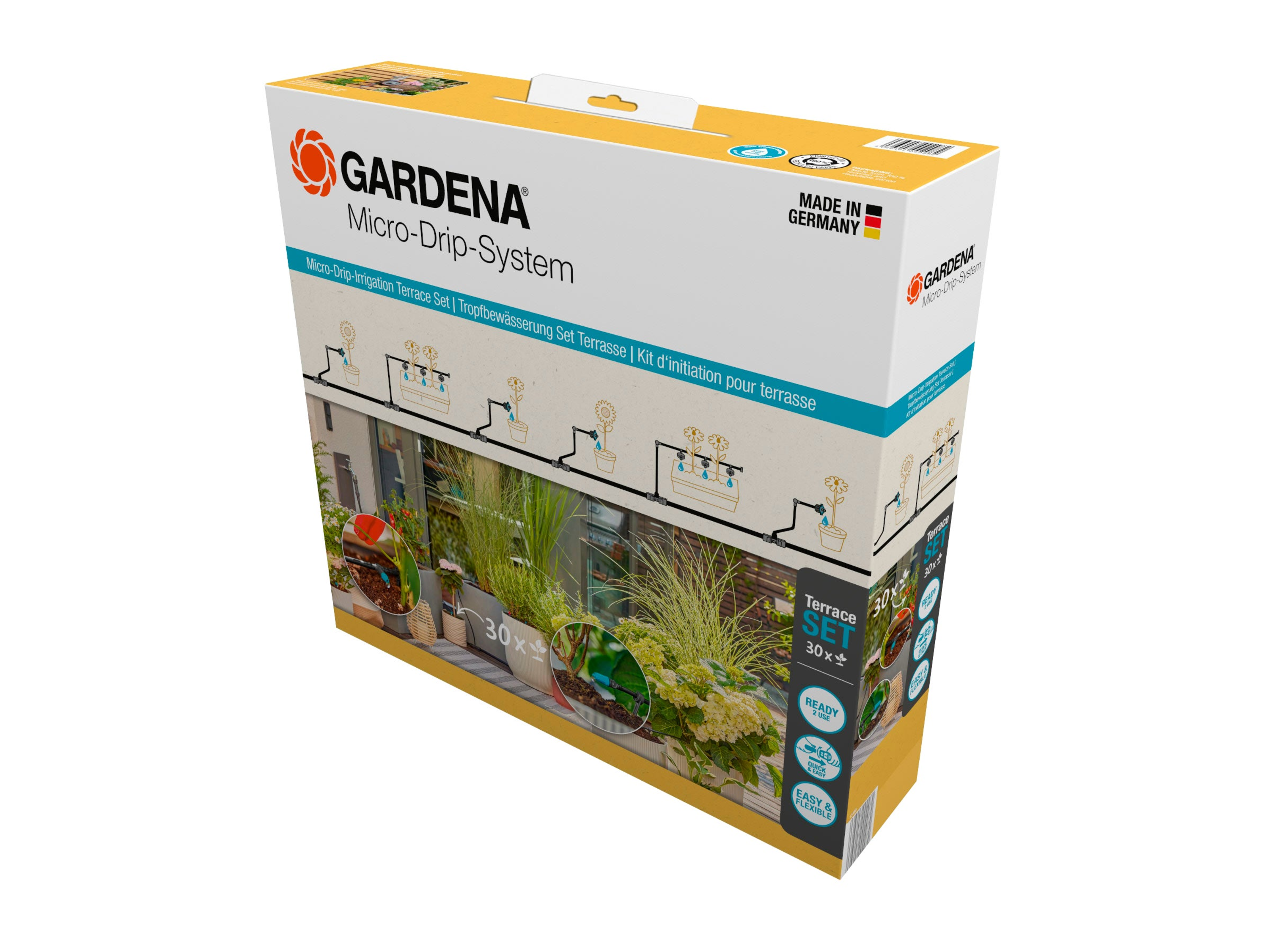 GARDENA Kit d'arrosage goutte-à-goutte »Micro-Drip-System«, économe en eau.
