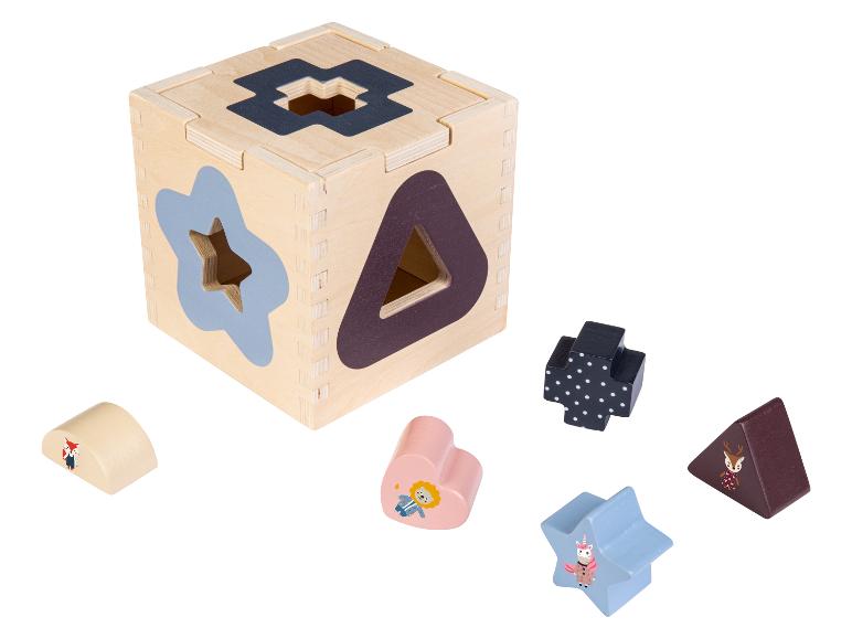 Puzzle en bois avec des formes et des animaux pour enfants.