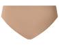 Culotte femme beige taille haute sans coutures.