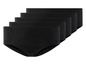 Trois paires de culottes noires pour femmes.