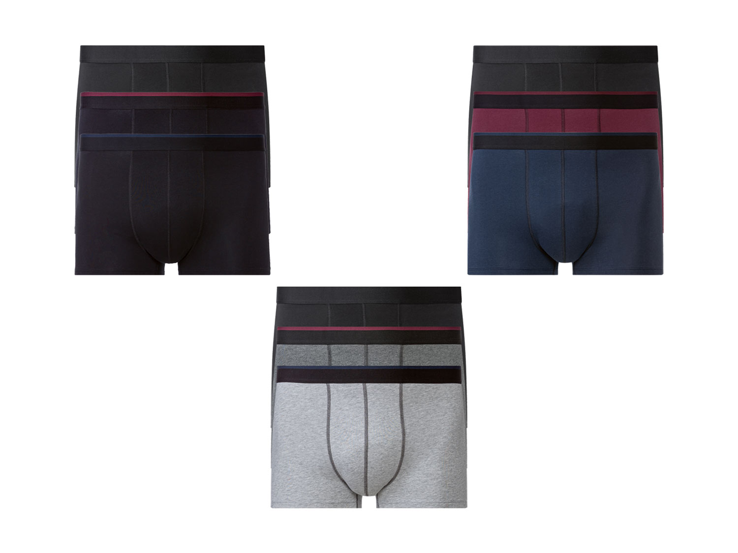 LIVERGY® Lot de 3 boxers homme