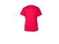 T-shirt rouge pour femme à manches courtes, vue de dos.