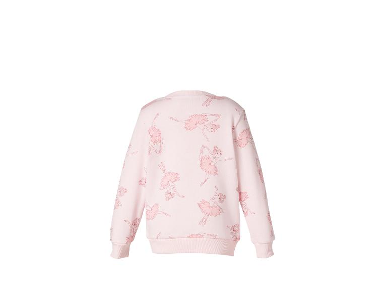 Sweat-shirt rose pour enfant avec motif de ballerines