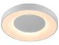 Plafonnier LED rond blanc avec éclairage blanc chaud