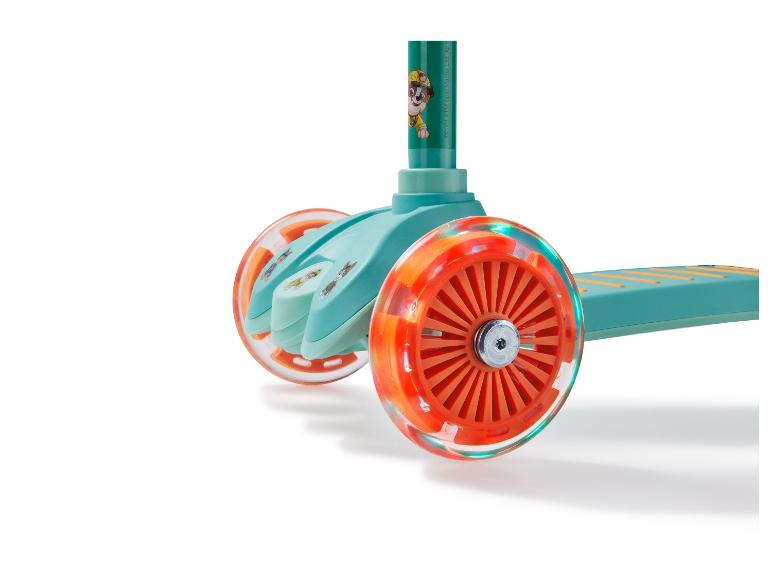 Trottinette enfant Paw Patrol aux roues lumineuses.