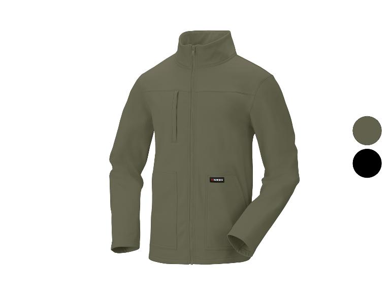 Veste polaire homme vert olive avec fermeture éclair et poches