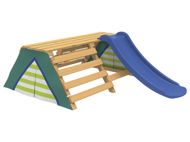 Playtive Tipi avec filet d'escalade et toboggan