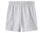Short de sport gris en jersey avec taille élastique.