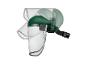 Casques de protection faciale Parkside transparents avec visières.