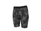Short de sport pour homme, motif camouflage gris et noir, avec ceinture élastique.