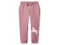 Pantalon de survêtement rose pour enfant avec imprimé licorne sur la jambe droite