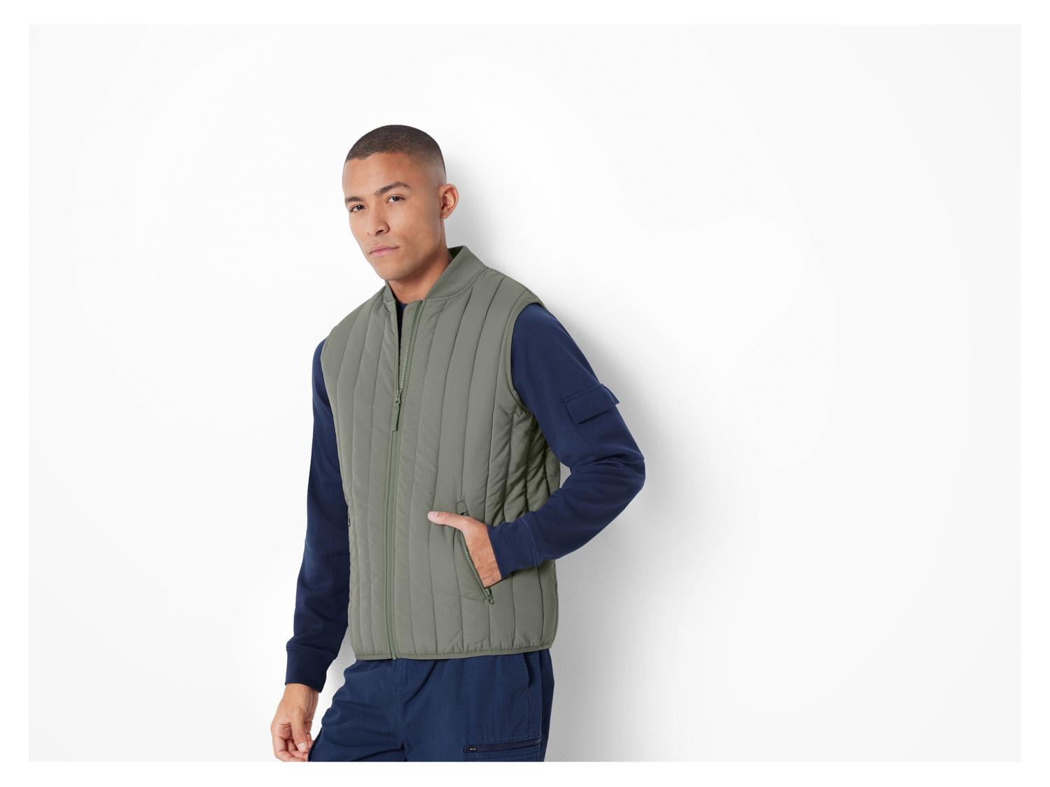 Veste Sans Manches Homme à Capuche - Blouson Léger Coupe-vent Décontracté - Avec Poches Et Fermeture Zippée - Pour Mi-saison