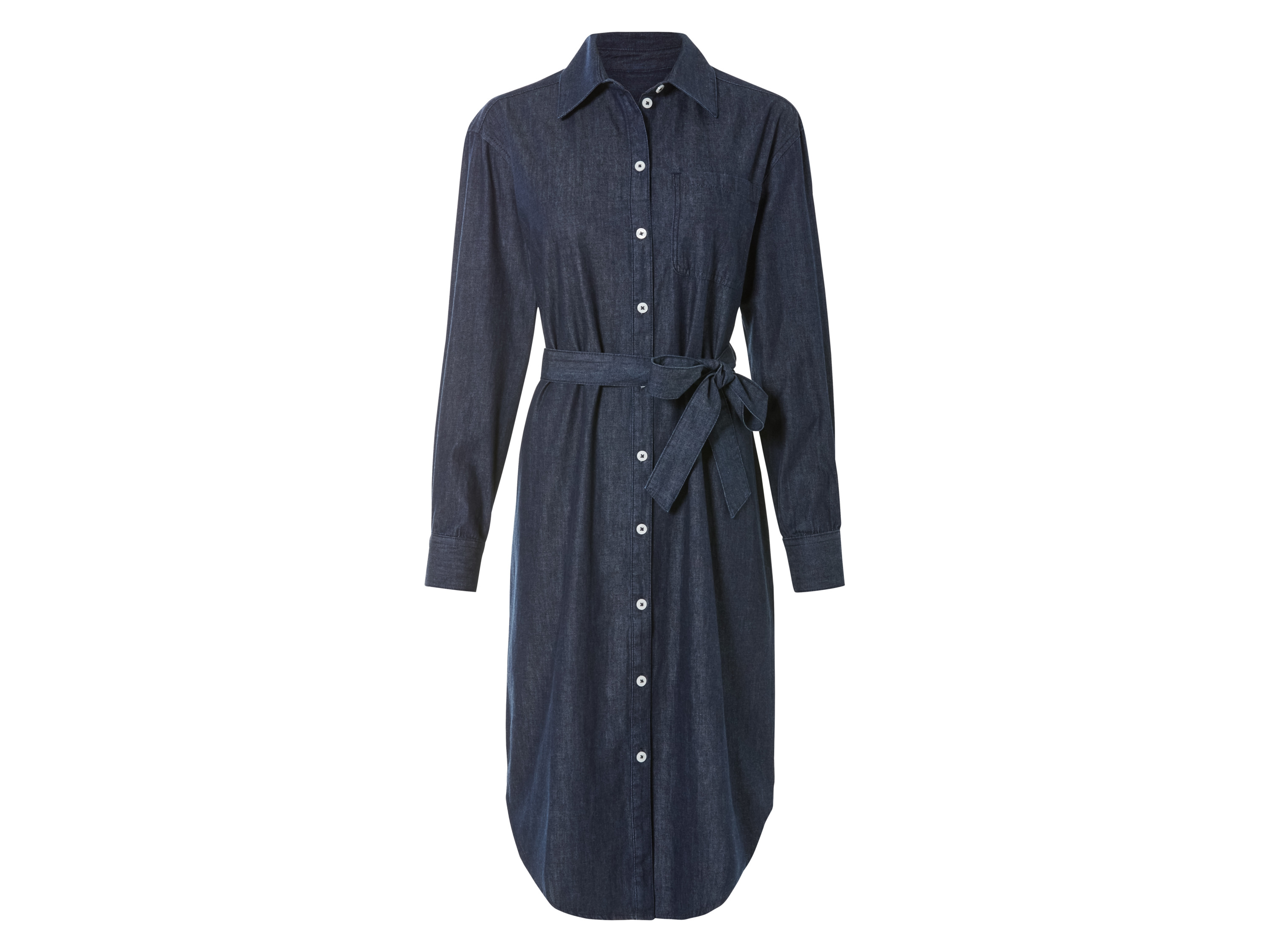 esmara® Robe en jean femme (bleu foncé, 36)