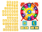 Jeu d'horloge en bois avec des tuiles numériques pour aider les enfants à apprendre l'heure et à compter.