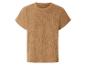 T-shirt beige à manches courtes, coupe ample.