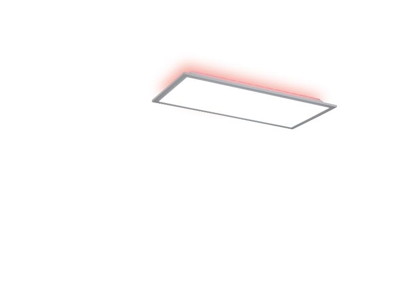 Panneau lumineux LED rectangulaire avec rétroéclairage rouge