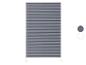 Stores plissés gris avec choix de couleur.