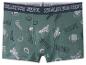 Boxers verts pour homme avec imprimé sportif et texte 'ATHLETICS DEPT.' sur la ceinture.