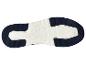 Semelle de chaussure de sport avec un motif blanc et bleu foncé