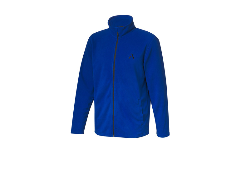 Veste polaire bleue à fermeture éclair