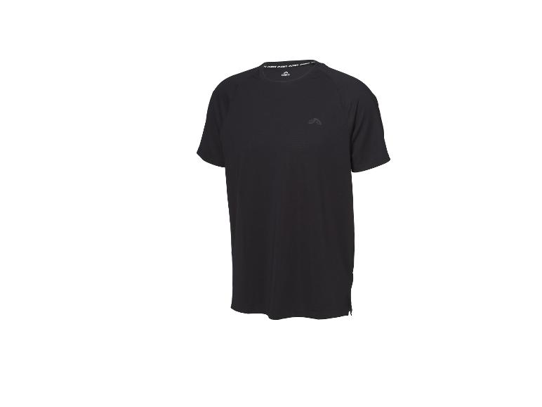 T-shirt de sport noir CRIVIT pour homme à manches courtes avec logo.