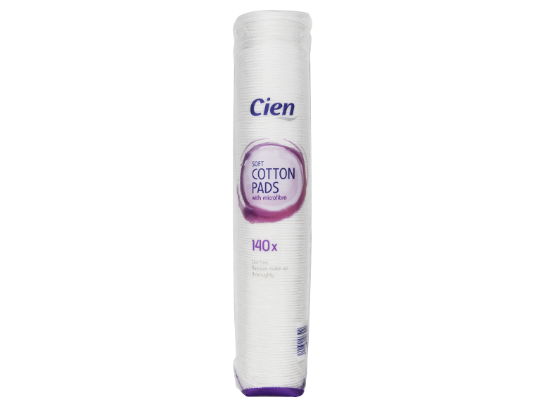 Disques de coton doux Cien avec microfibre, 140 pièces
