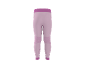 Legging de sport rose taille haute avec détails texturés.