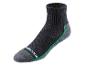 Chaussettes de sport Parkslide : modèle mi-hauteur, noir et gris.
