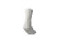 Chaussette blanche représentée sur un fond blanc