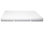 Matelas blanc avec une fermeture éclair grise