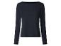 Haut noir à manches longues avec col bateau