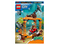 LEGO City Stuntz avec une moto et un saut de requin.
