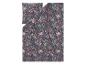 Housse de couette et oreiller à motif floral foncé