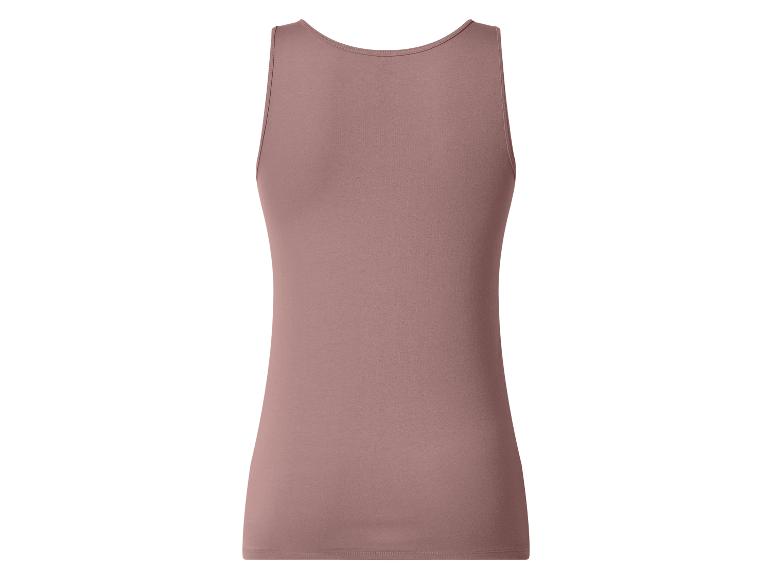 Débardeur uni mauve pour femme, vue de dos