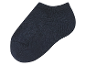 Une chaussette bleu marine.