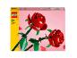Ensemble Lego avec deux roses rouges.