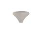Culotte taille haute côtelée beige