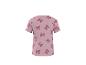 T-shirt rose à manches courtes avec motif de nœuds.