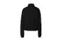 Sweat-shirt de sport noir à col montant, vue de dos.