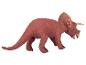 Un dinosaure Triceratops en plastique rouge