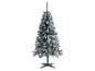 Sapin de Noël artificiel floqué avec support.