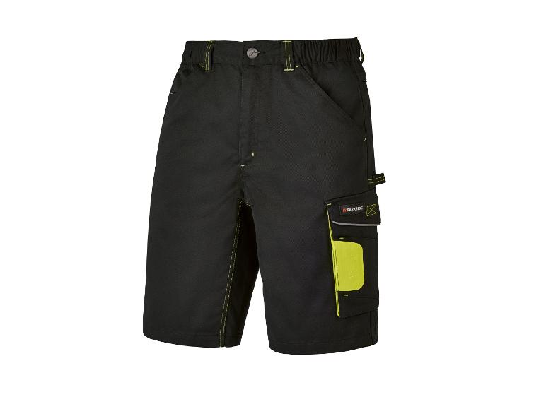 Shorts de travail Parkside noirs avec poches cargo.