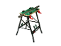  établi pliable Parkside avec des serre-joints.