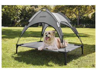 zoofari® Lit de camp pour chien avec toit pare-soleil