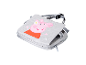Sac à dos gris Peppa Pig avec bretelles réglables.