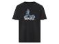 Un t-shirt noir avec un imprimé Star Wars.