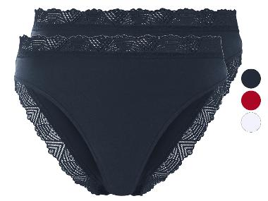 esmara® Lot de 2 culottes à dentelle femme