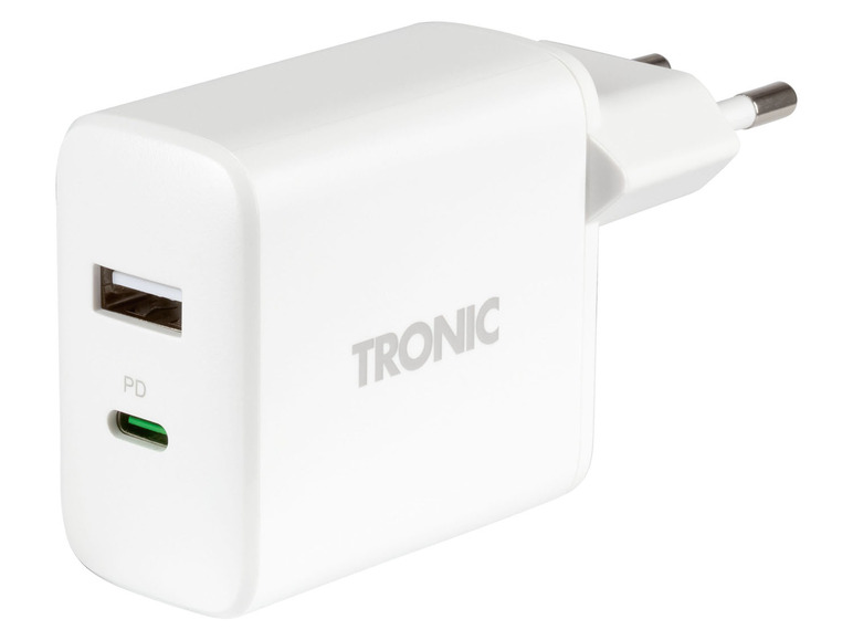 Aller en mode plein écran : TRONIC® Chargeur secteur double port USB, 30 W - Image 2